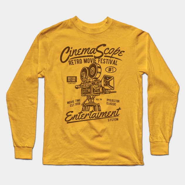 Cinema scope Long Sleeve T-Shirt by royaltee